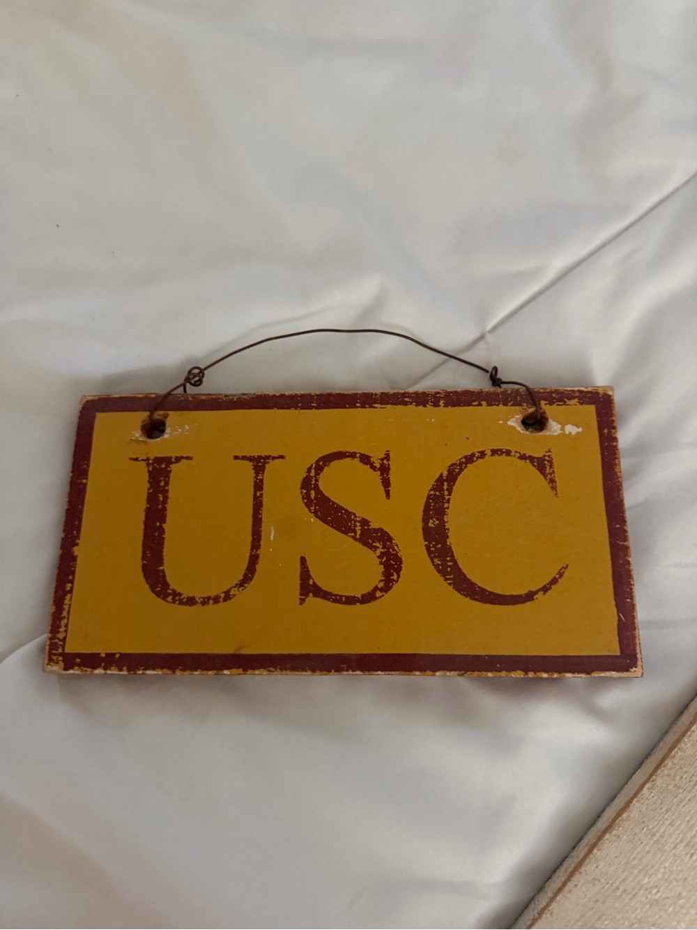 Brandy Melville Gold and Cardinal USC Wall Sign